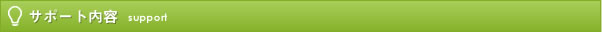 サポート内容