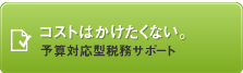 コストはかけたくない。予算対応型税務サポート